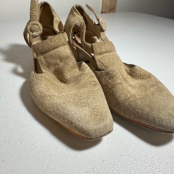 Joan and David Tan Women's Suede Heels - Picture 4 of 14